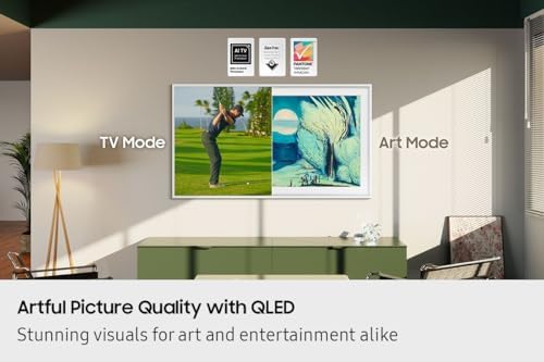SAMSUNG 65-Inch The Frame 4K Smart TV, Art Mode, Matte Glare Free Screen, Slim Design, AI Gen 2 Processor, 144Hz, Slim Wallmount Included, One Connect Box, Q-Symphony - QN65LS03FAFXZC [Canada] (2025) - 2