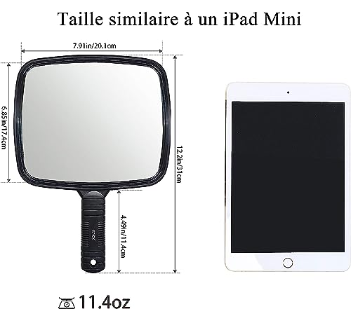 xnicx Miroirs à Main,Miroir Maquillage avec Poignée Miroir à Main,Femmes – vue 2
