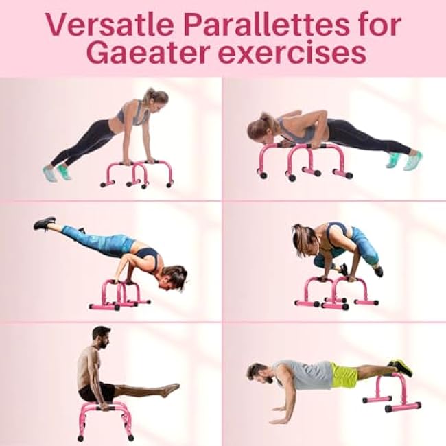 AmazeFan Parallettes Bars, High Steel Push Up Bar Strength Training For Handstands, Calisthenics Bars & Dip Bars, Calisthenic, Push Up Stands Handle for Floor Workouts Calisthenics Equipment ?