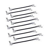 SoundOriginal 10PCS LED 5050 RGB Strip Light Connector 4 Conductor 10mm Wide Strip to Strip Jumper(10pcs/pack)