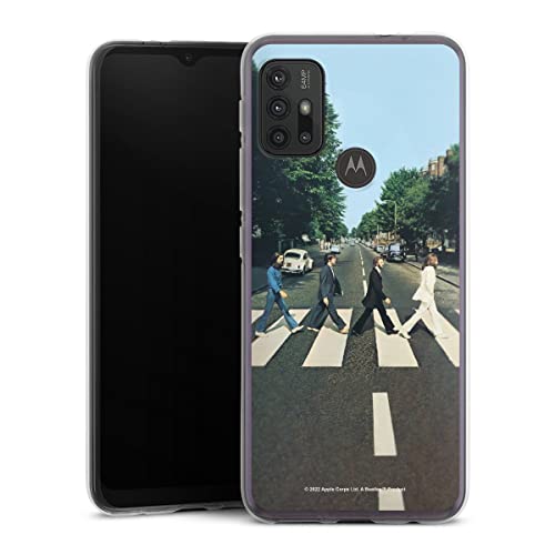 DeinDesign Coque en Silicone Compatible avec Motorola Moto G30 Etui Silicone Coque Souple Abbey Road The Beatles Musique - Les Beatles, Paul McCartney, John Lennon, RIngo Starr, George Harrison DeinDesign Coque en Silicone Compatible avec Motorola Moto G30 Etui Silicone Coque Souple Abbey Road The Beatles Musique