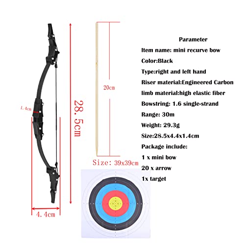 Archery Mini Bow And Arrow Set Mini Recurve Bow Hunting Longbow Mini Compound Bow Right Left Hand For Shooting Practice (Type 3) #TOP1