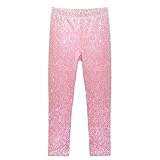 Sparkly Glitter Texture Baby Girls Toddler Leggings Kids Yoga Pants Dance Active Tights 5T