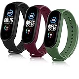 【MULTI-OPCIONES DE COLOR】Varios colores pulsera mi band 5 para que usted elija, puede cambiar los colores todos los días, combinando diferentes disfraces. Muestra diferentes encantos.