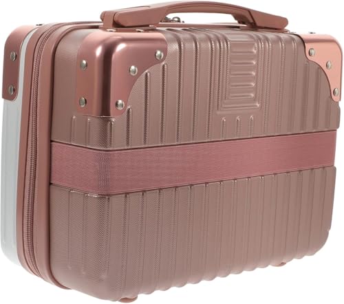Image of Mini Suitcase, Makeup Case, Trunk Case, Suitcase, Small Handbag, Carry Bag, Carry Case, Cosmetic Bag, Women's, Large Capacity, Lightweight, Carry Case, Trunk Box, Small Items, Portable