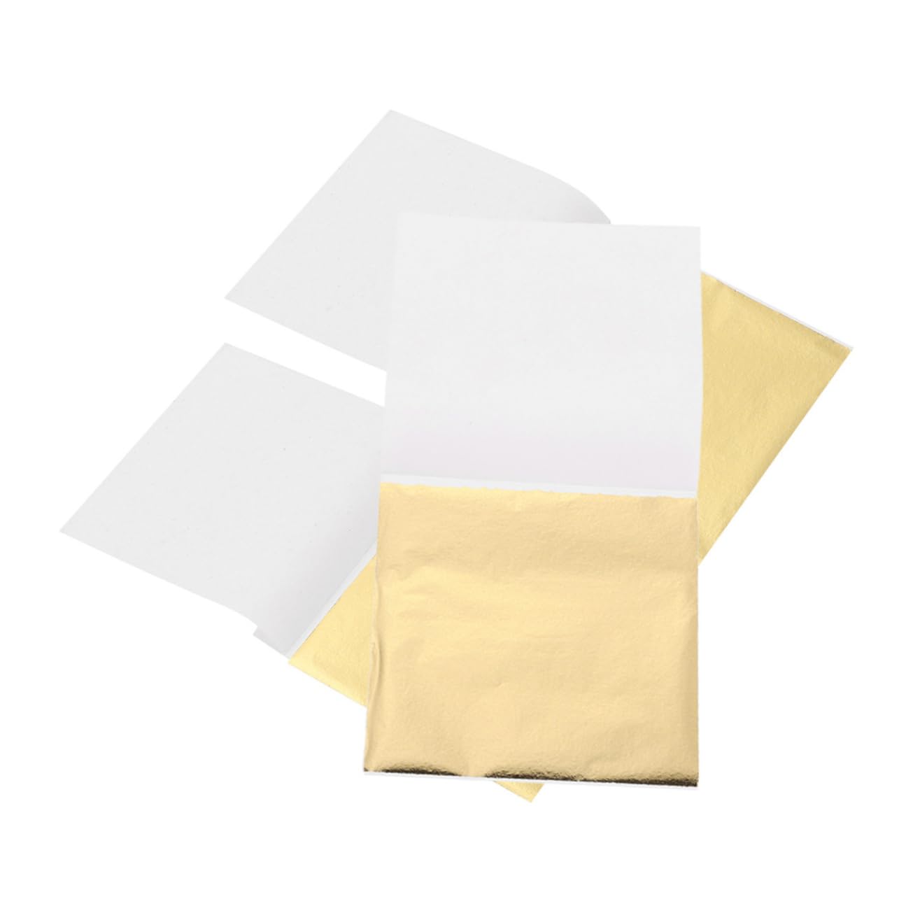 NUOBESTY 5 Sätze Nachahmung Von Goldfolienpapier Handgefertigter Glitzer Folienkunsthandwerk Nagelaufkleber Für Nagelkunst Vergoldung Handwerk Goldfolie Vereiteln Golden 200 Blatt*5