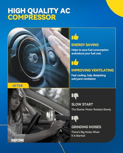 Image of PHILTOP 78334 NEW Air Conditioner AC Compressor with Clutch for Toyota Camry 1994-2001 3.0L, Avalon 1995-1999, Solara 1999-2003 3.0L, ES300 1994-1998, 883203303084 Air Conditioning Compressor