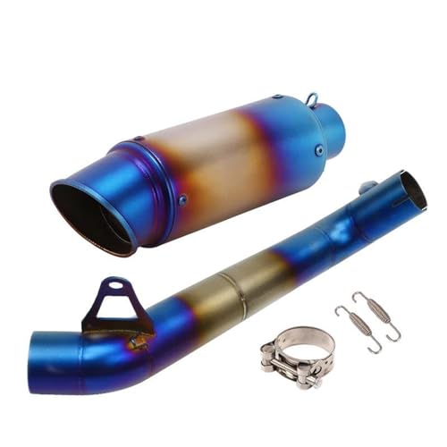 Tuyau d'échappement moto 60mm silencieux bleu pour CBR 1000R