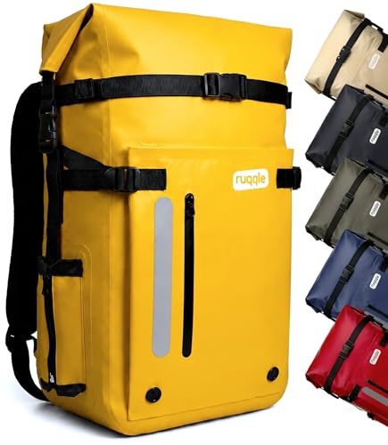 Ruqqle Wasserdichter Rucksack, vielseitig, wasserdicht Tasche, Dry Bag 20/30/45 l, mit 3...