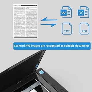 A3 Large Format Flatbed Scanner, 1200 DPI Document & Photo & Book Scanner, Scan 12" X 16.8" in 8 Sec, Auto-Scan, with LED Light Source, for Library, School