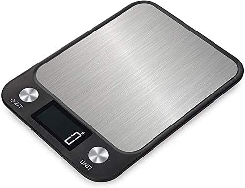 Electronic Scales High Precision Scale Stainless Steel Kitchen Digital Jewelry Food HD LCD The Display for Small Items Baking Medicinal Materials (Black 5kg/1g) (Black 5kg/1g)