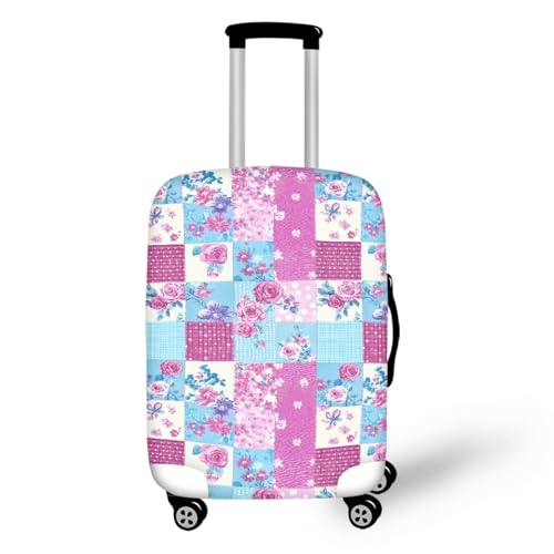 Couvre Bagage Fleur Rose pour Valise Moyenne ou Grande en Voyage