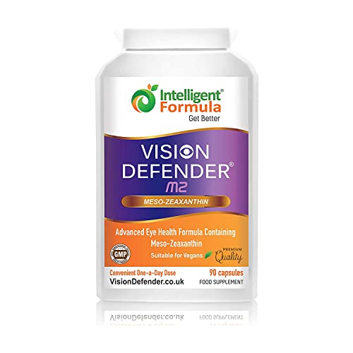 Suplemento Meso Zeaxanthin Vision Defender MZ: para los Ojos - Protege y Mejora la Salud Macular & el Cuidado de los Ojos con Meso-Zeaxantina Vegana de Alta Resistencia (90 Cápsulas/Una-diaria) Cover