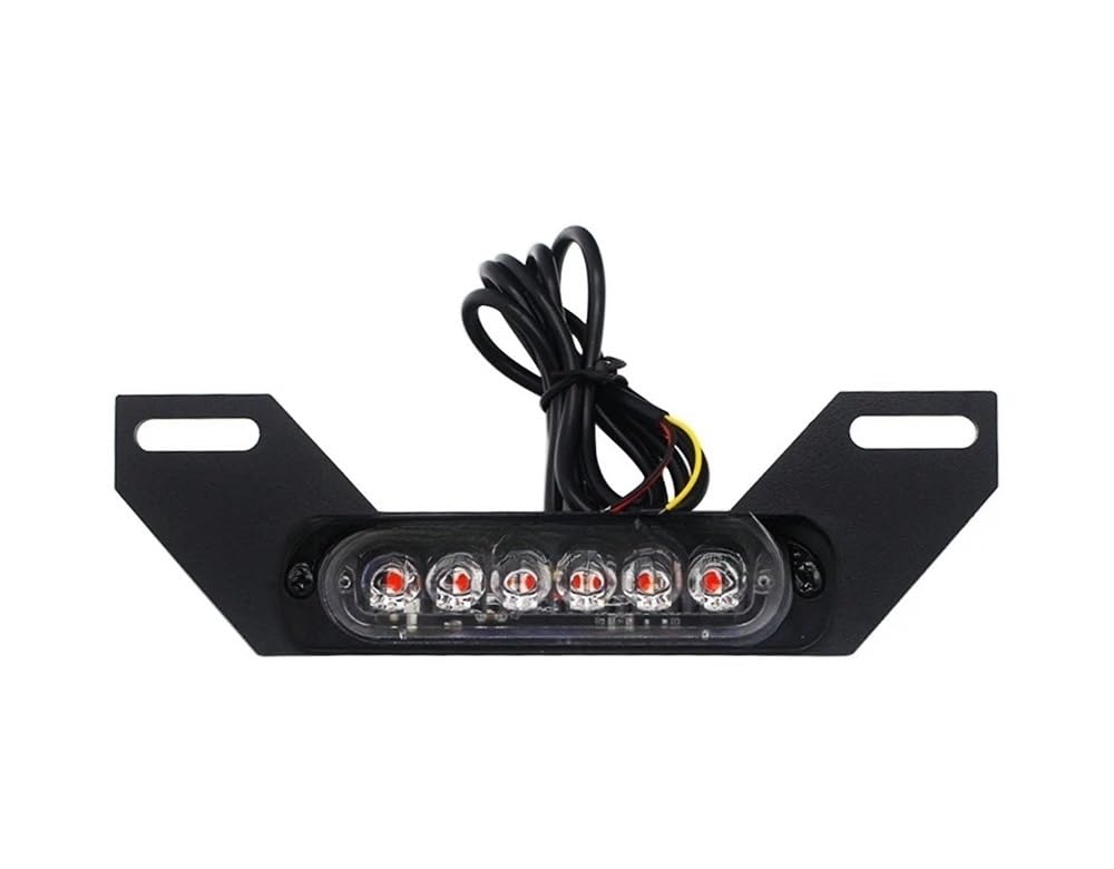 Stop Luce Posteriore Moto Luce Posteriore A LED Universale per Moto per Targa per B6, Luce Ausiliaria, Luce Posteriore A Raffica, Luce Posteriore A LED per Moto.