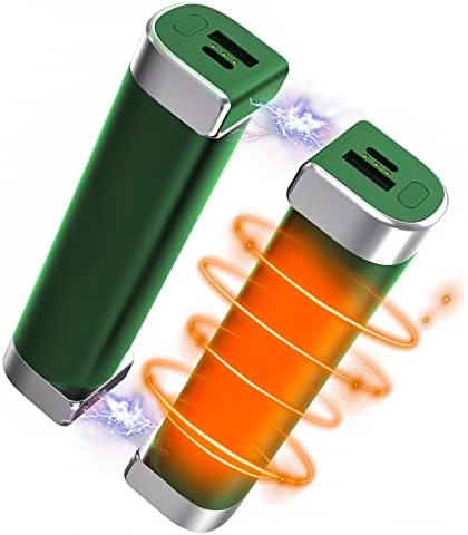 Swocky Hand Warmers Rechargeable, 10000mAh Magnetic-Split 2 Pack, Reuseable Electric Portable Hands Heater & Power Bank, Suit for Outdoor Indoor Camping/Fishing/Hiking/Skiing/Winter Gift (Green)…