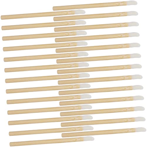 TOVINANNA Makeup Lip Cosmetic Lip Wands 100pcs Wooden Single Use Ideal for Daily and Professional Use