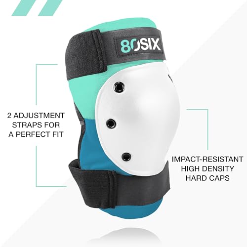 80SIX Multi-Sport Pad Set– Protective Gear for Skateboarding, Biking, Roller Skating, and Scooter - Image 2