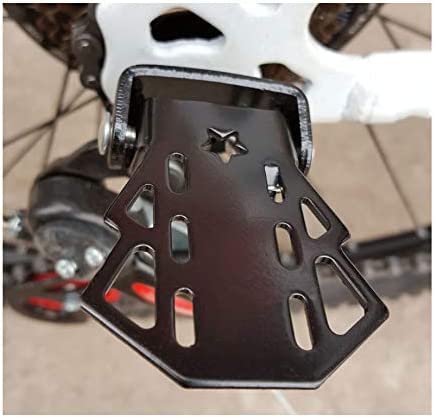Taodan 1 Pair Bike Metal Rear Pedals Mtb Folding Footrests Cycling Accessories Bicycle Foot Pegs 90X60Mm Black #TOP5
