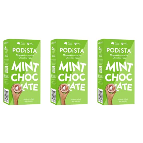 Hot Chocolate Nespresso Compatible Capsules Hot Cocoa Pods - Mint Infusion - 10 Pod Package