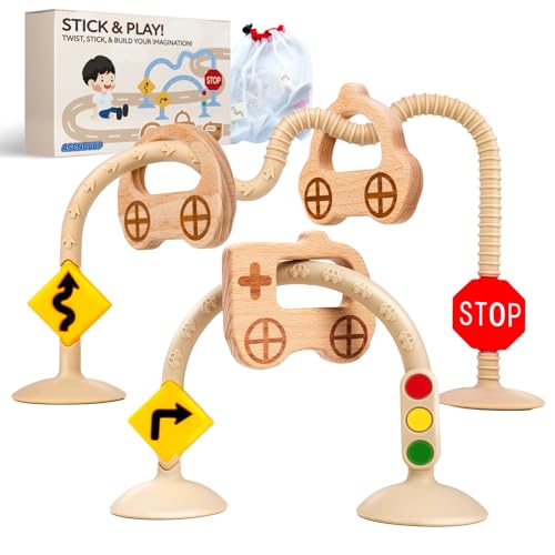 Baby High Chair Toys, Sensory Silicone Suction Cup