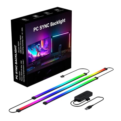 Image of BNF RGB LED Light Bar Decoration Dynamic TV Backlight for Bedroom Office 27inch|Home & Garden | Lamps, Lighting & Ceiling Fans | Lighting Parts & Accessories|1 LED Light Strip