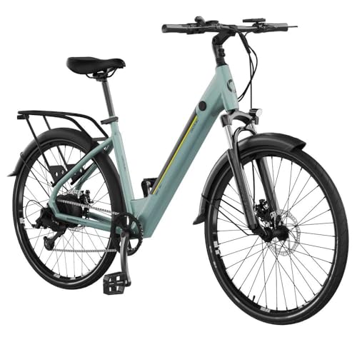 Cecotec Elektro-Stadtfahrrad Urban, 250W, 28-Zoll-Räder, 90 km Reichweite, 460 Wh Batterie, Vorderradfederung, 7-Gang-Shimano-Schaltung und Doppel-Hydraulikbremsscheiben Cecotec Elektro-Stadtfahrrad Urban, 250W, 28-Zoll-Räder, 90 km Reichweite, 460 Wh Batterie, Vorderradfederung, 7-Gang-Shimano-Schaltung und Doppel-Hydraulikbremsscheiben