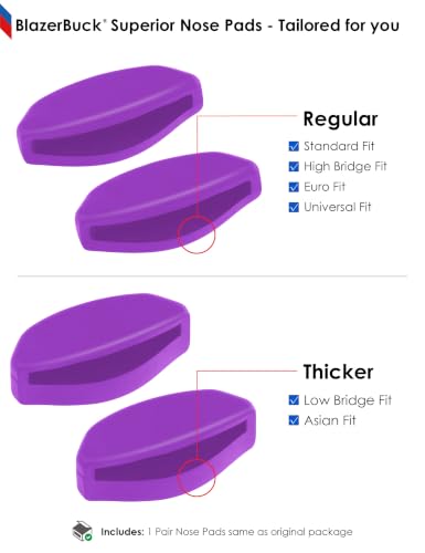 Image of BLAZERBUCK Replacement Nose Pieces for Oakley Frogskins Range /Frogskins Range XL /Top Knot /Side Swept /HSTN /Spindrift /Wildrye