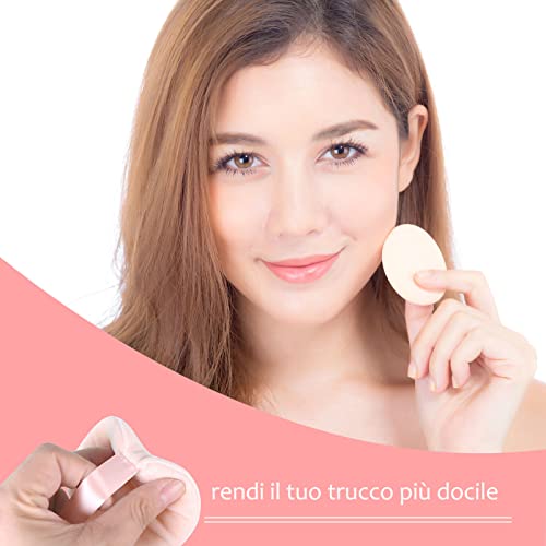 3 Pcs Powder Puff, Heymkgo Triangle Powder Puffs For Pressed Powder, Velvet Setting Makeup Puff Powder Sponge With Strap, Reusable Wet Dry Dual-Use Face Make Up Cosmetics Cleansing Beauty Make-Up Puff #TOP5