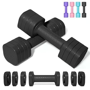 4,54 KG Hanteln Verstellbar, 4 in 1 Kurzhanteln Verstellbar für Frauen Männer Hantelset Kurzhantel Set Kurzhantel-Set für Home Gym Übung Workout Krafttraining Workout