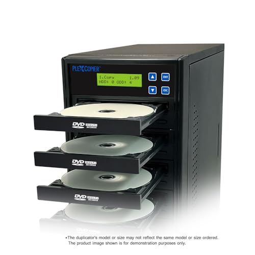 PlexCopier 24X 1 to 3 CD DVD M-Disc Supported Duplicator Copier Tower with Free Copy Protection - Thumbnail 6