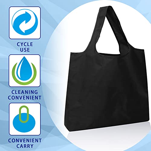 Modixun 4Pack Ultra Large Foldable Grocery Bags, Reusable Sturdy Shopping Bags with Attach Pocket - Image 2