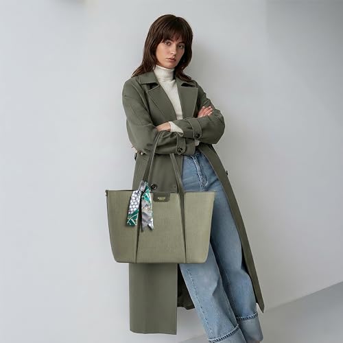 Image of EXOTIC Premium Serelle Weave Structured Tote Bag with Textured Finish and Secure Zip Compartment