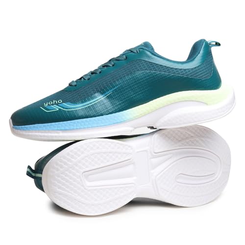 Image of YOHO RushHour Dynamiq Sports Shoes for Men |Cushioned Insole, Stylish, Casual & Sneakers for Gents | Lightweight, Anti-Skid Shoe for Gym, Walking, Running & Everyday Use-1800