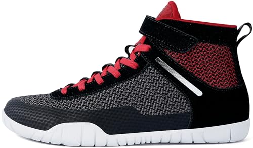 Image of Sisttke Mens Wrestling Shoes Boxing Shoe Wide | Wide Width Zero Drop Sole,Weightlifting,Powerlifting,Bodybuilding,Fitness,Lightweight,Non-Slip,for Competition & Training