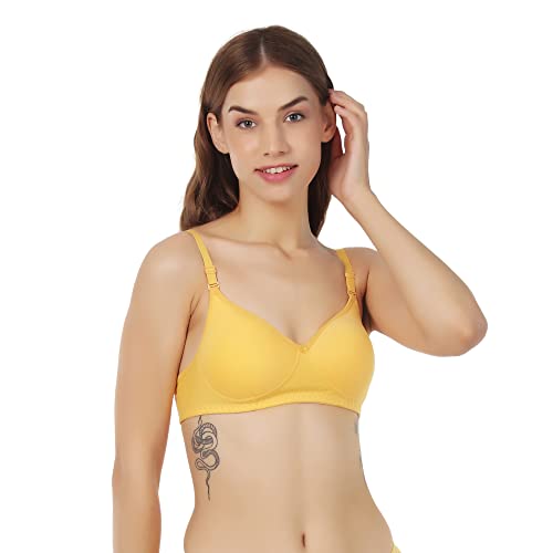 Image of Women Cotton Lightly padded Wire Free Seamless Bra Pack of 1