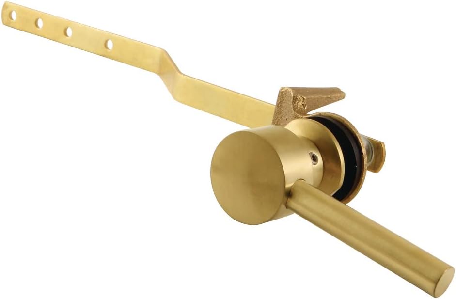 Kingston Brass KTDL7 Concord Front Mount Toilet Tank Lever, Brushed Brass 11.44 x 3.69 x 1.38