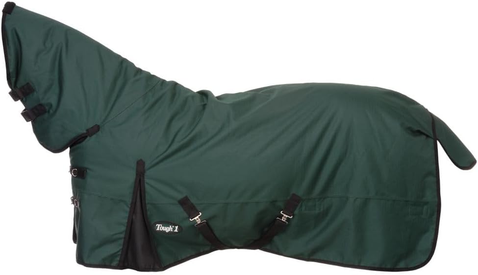 Tough1 1200D Full Neck Turnout Blanket Hunter Green 72"