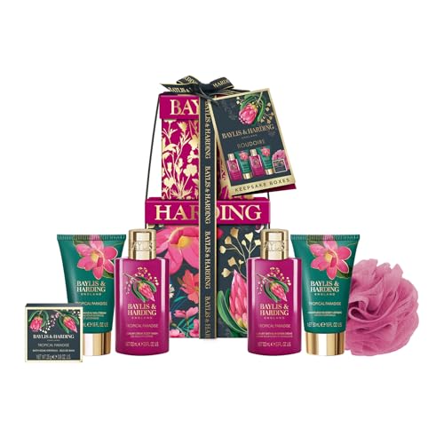 Baylis & Harding Boudoire Tropical Paradise Luxury Pamper Present Gift Set For Women - Vegan Friendly
