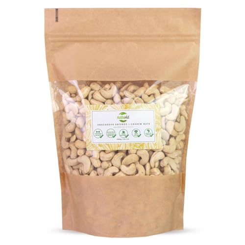 Natuvid Cashewkerne Naturbelassen | PREMIUM | 1KG | Roh und Unbehandelt