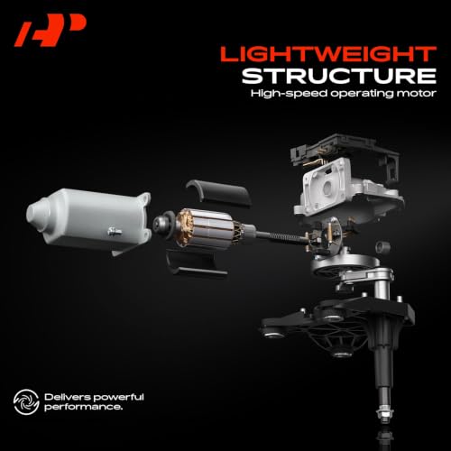 Image of A-Premium Rear Windshield Wiper Motor Compatible with Ford Explorer 2011-2019, Escape 2013-2019, Police Interceptor Utility 2013-2019 & Lincoln MKC 2015-2019, MKT 2013-2019, 3-Pin