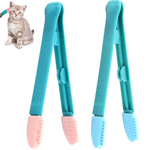 COYUN 2 Pettini In Metallo A Doppia Testa, Per Rimuovere Gli Occhi E Pulci, Con Pettine Per Macchie Di Lacrima, Per Cani E Gatti Di Piccola Taglia, Per Cani Di Taglia Grande