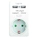 Produktbild LogiLink PA0057 USB Steckdosenadapter (Passthrough) mit 2x USB-Ports à 500mA zum Aufladen von Geräten mit USB Ladefunktion