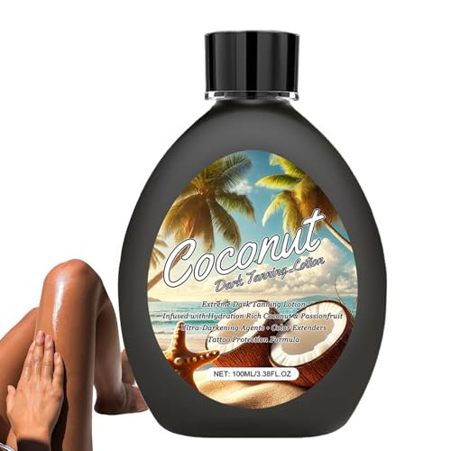 Crema Bronceadora Para Cabinas,Aceite Autobronceador para Mujer | Loción Corporal Bronceadora Hidratante de Larga Duración 100ml Para Vacaciones, Verano, Piscina y Viajes