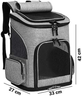 Mochila de Transporte Pet Mala Expansivel com Ventilação para Passeio Viagens para cães e gatos