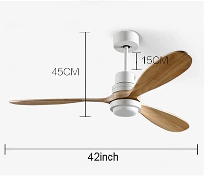 LIOONS Plafondventilator Houten Plafondventilatoren Met Licht Afstandsbediening Dimmen Ventilator Plafondlamp Keuken Slaapkamer Ventilator Licht Woonkamer Opknoping Ventilator Lamp Ventilator Lamp photo 3