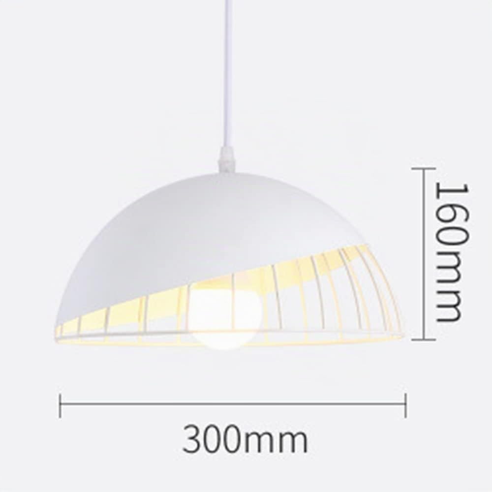Lámpara Colgante Moderna Cúpula Rejilla E27 para Cocina Comedor Dormitorio