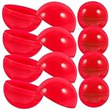HONMEET 50 Stück Bunte Hohle Lotteriekugeln aus Langlebigem PP Durchmesser Rote Aktivitätsbälle für Partyspiele und Auslosungen Leicht zu Greifen für Feierlichkeiten und Events
