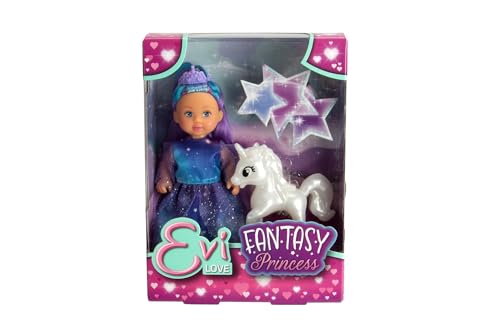 Simba Evi Fantasy Princess en Vestido Brillante con Unicornio miniatura 1