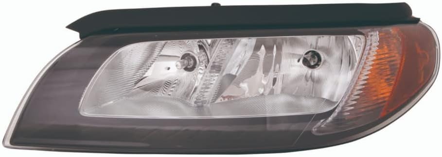 CarLights360: For 2007 Volvo S80 Headlight Assembly Driver Side w/Bulbs Black Housing - Replacement for VO2502124 | 31214180-7, 30796141-7