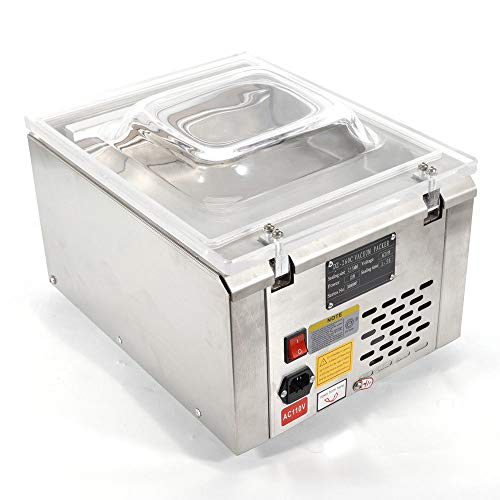 120W/800W Commercial Vacuum Sealer System Sealing Machine Fast 1~4Pcs/Min Storage Packing Digital Vacuum Packing Sealing Machine Kitchen Food Preservation Storage Food Chamber Packaging Machine Desktop (120W/Dz-260C) #TOP4